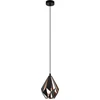 Image de Suspension Carlton 1 noir, cuivre Eglo 49997