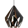 Image de Lampe À Suspension 110 Cm En Métal Noir Et Cuivre - Eglo Carlton