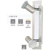 Image de Spot Intérieur Double Rottelo - Argent