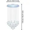 Image de Pianopoli cristal LED lampe à suspendre chrome 43x 2, 5W
