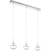Image de Eglo 93784 Montefio 1 LED Lampe à suspendre 3 flammes blanc clair chrome
