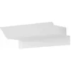 Image de Applique Murale Applique Maison Applique Lumière Extérieure Lampe D'Entrée, 2 Ampoules Anti-éclaboussures Ip44, Acier Blanc, Led 2,5w 360lm Blanc Chaud, Lxhxp 21x6,5x10,5cm