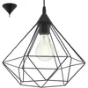 Image de Lampe À Suspension 32,5 Cm X H 110 Cm Tarbes En Métal Couleur Noir 220-240 V Ip20 Eglo