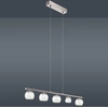 Image de Suspension LED design avec abat-jour en verre couleur ambre ASCOLESE