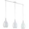 Image de Eglo 94388 Razoni Lampe à suspendre acier blanc verre satiné acier blanc