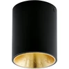 Image de Eglo 94502 Polasso plafonnier alu plastique noir or