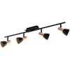Image de Eglo 94587 Barnham LED Spot 4 x 33 W acier noir cuivre