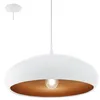 Image de Suspension Blanc Et Cuivre Mogano D40 Cm - Blanc - Blanc