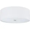 Image de Eglo 94918 Pasteri Plafonnier avec abat-jour en tissu Ø 48cm blanc Lampe