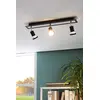 Image de Eglo 94965 Sarria Lampe poutre 3 flammes noir chrome