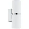 Image de Eglo 95368 Passa Applique Ronde Up & Down Chrome Blanc