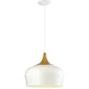 Image de Obregon Lampe à suspendre Crème, Chêne