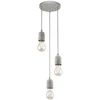 Image de EGLO Lampe à suspendre "SILVARES" 3x60 W Gris 95523