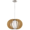 Image de Eglo 95598 Stellato 1 Lampe à suspendre Ø 40cm nickel mat érable blanc