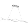 Image de Eglo 96102 Lasana 2 LED Lampe à suspendre 102cm 5400lm Chrome Blanc