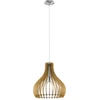 Image de Eglo 96258 Tindori bois Lampe à suspendre Ø 38cm nickel mat érable