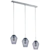 Image de EGLO Lampe à suspendre MURMILLO chrome et noir 96774