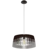 Image de Suspension Noir Gris compatible LED Ø 48cm Hauteur 110cm