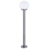 Image de EGLO NISIA-C, Lampadaire extérieur, Acier inoxydable, Plastique, Acier inoxydable, IP44, I, Blanc