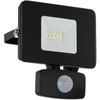 Image de EGLO Sensor Applique murale d'extérieur LED Faedo 3 Noir 11×5×13,5 cm