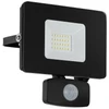 Image de EGLO Sensor Applique murale d'extérieur LED Faedo 3 Noir 20W 13×5×14 cm
