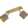 Image de EGLO Plafonnier "Valbiano" Cappuccino or E14 2 spots IP20 97537