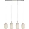 Image de Lampe à suspendre Batista 3 4-flammes nickel mat, blanc Eglo 97587