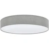 Image de Plafonnier Pasteri 5 flammes tissu blanc, gris Eglo 97617