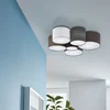 Image de Eglo 97838 PASTORE E27 6x plafonnier Ø990mm brun gris blanc