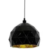 Image de Suspension Roccaforte 30cm - Noir & Or