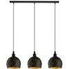 Image de EGLO 97846 ROCCAFORTE Suspension noir or 3xE14