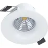Image de Luminaire LED encastré haute tension SALICETO blanc rond Ø8,8cm H:4,2cm 2700K dimmable