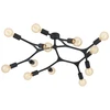 Image de EGLO Bocadella, 12 ampoules, E27, IP20, Noir