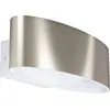 Image de MACCACARI Applique/plafonnier Lampe éclairage - L27 x H7,5 x AL13 cm - blanc, nickel mat - IP20