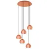 Image de Suspension Rocamar Ronde - Cuivre|transparent