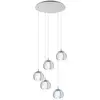 Image de Lustre contemporain Rocamar 1 5 Lumières Acier Chromé