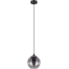 Image de Suspension Ariscani 1 flamme verre fumé rond