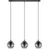 Image de Lampe de table Ariscani 3 flammes verre fumé