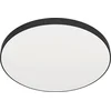 Image de Plafonnier contemporain Zubieta en acier noir avec LED intégrée 32 W 2700 6500 K