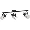 Image de Eglo 99054 BERREGAS E27 lampe spot triple 775x110mm noir chrome