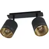Image de Eglo 99277 ESTEPERRA E27 double plafonnier 335x90mm noir or