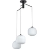 Image de Mantunalle Lustre contemporain 3 Luminaires Acier Noir Pendentifs