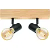 Image de Rampe 2 Spots, Bois Noir, Eglo Spot Townshend Noir