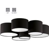 Image de Eglo 99509 PASTORE 2 E27 6-fois plafonnier Ø990mm blanc noir