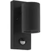 Image de Eglo 99571 RIGA 5 LED Applique murale/plafonnier d'extérieur 2,8W Capteur noir IP44