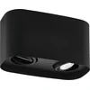 Image de Eglo 99674 CAMINALES-Z LED GU10 double plafonnier 2x4,9W 240x125mm noir dimmable