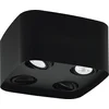 Image de Eglo 99675 CAMINALES-Z LED GU10 4-fois plafonnier 4x4,9W 240x240mm noir dimmable