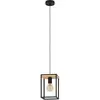 Image de LIBERTAD Lampe à suspendre Lampe à suspendre - L18 x l18 x H110 cm - noir, marron - 1X40W excl - IP20