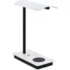 Image de Eglo LED Tischleuchte Arenaza Schwarz/Weiß 5,8W 750lm warmweiß 3000K Touchdimmer induktive Ladestation