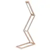 Image de Lampe de table LED pliable, lampe pratique pour la lecture, le travail de bureau, avec batterie, rechargeable, intensité lumineuse variable, longueur 20cm, or